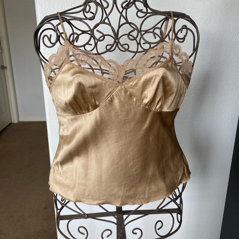 Vintage Trina Turk Silk Camisole Blouse. Medium.